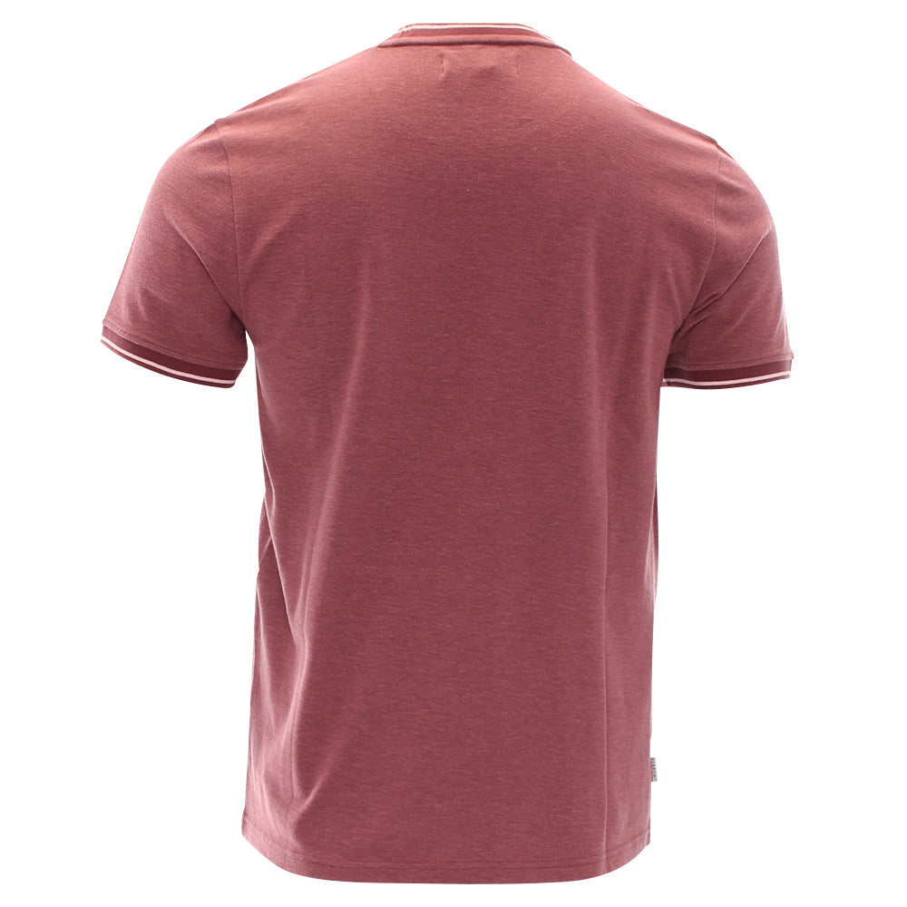 Kenrow Menswear Flynn Wine Tee WINE model front view