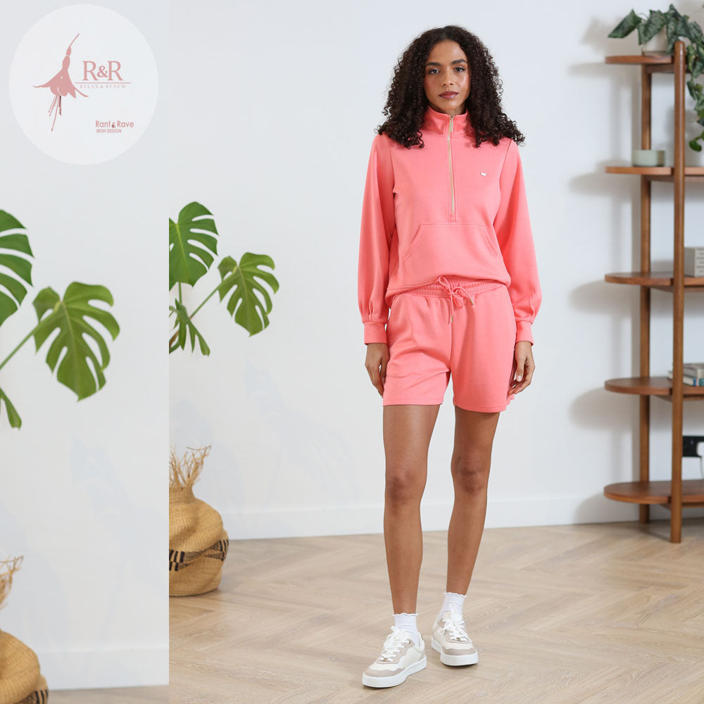 Ladies Relax & Renew Freda Shorts-Model Full Front View