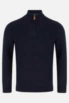 BENETTI Franco Navy 1/4 Zip Navy front view