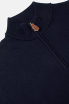 BENETTI Franco Navy 1/4 Zip Navy model front view