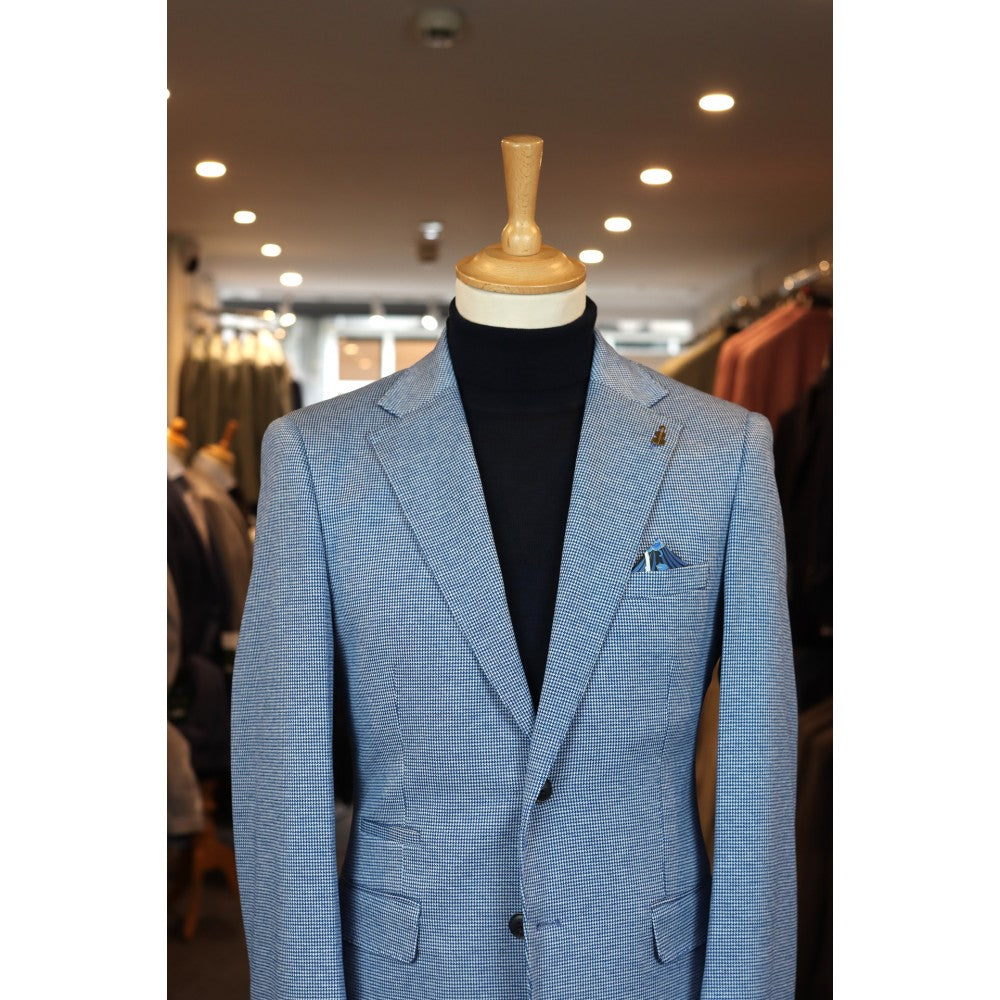 Fratelli Uniti Fratelli Uniti Simone Blue Jacket Blue side view