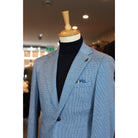 Fratelli Uniti Fratelli Uniti Simone Blue Jacket Blue back view