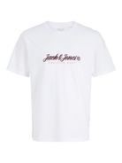 JACK JONES ORIGINALS Montauk Type Front Tee -Bright White Bright White front view