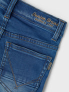 NAME IT Theo Medium Blue Denim Slim Jeans Medium Blue Denim flat front view