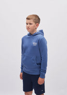 DIESEL KIDS Garman Denim Hoodie DENIM model front view