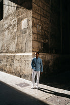 DARIO BELTRAN Garray Denim Blue Shirt Denim detail view