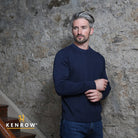 Kenrow Menswear Graham Navy Melange Jumper Navy Melange front view