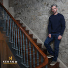 Kenrow Menswear Graham Navy Melange Jumper Navy Melange detail view
