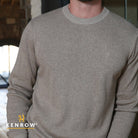 Kenrow Menswear Graham Sand Melange Jumper Sand Melange detail view