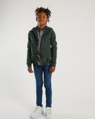 DIESEL KIDS Granger Zipper - Green Green model front view