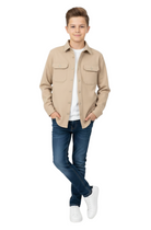 DIESEL KIDS Duncan Sand Overshirt Sand detail view
