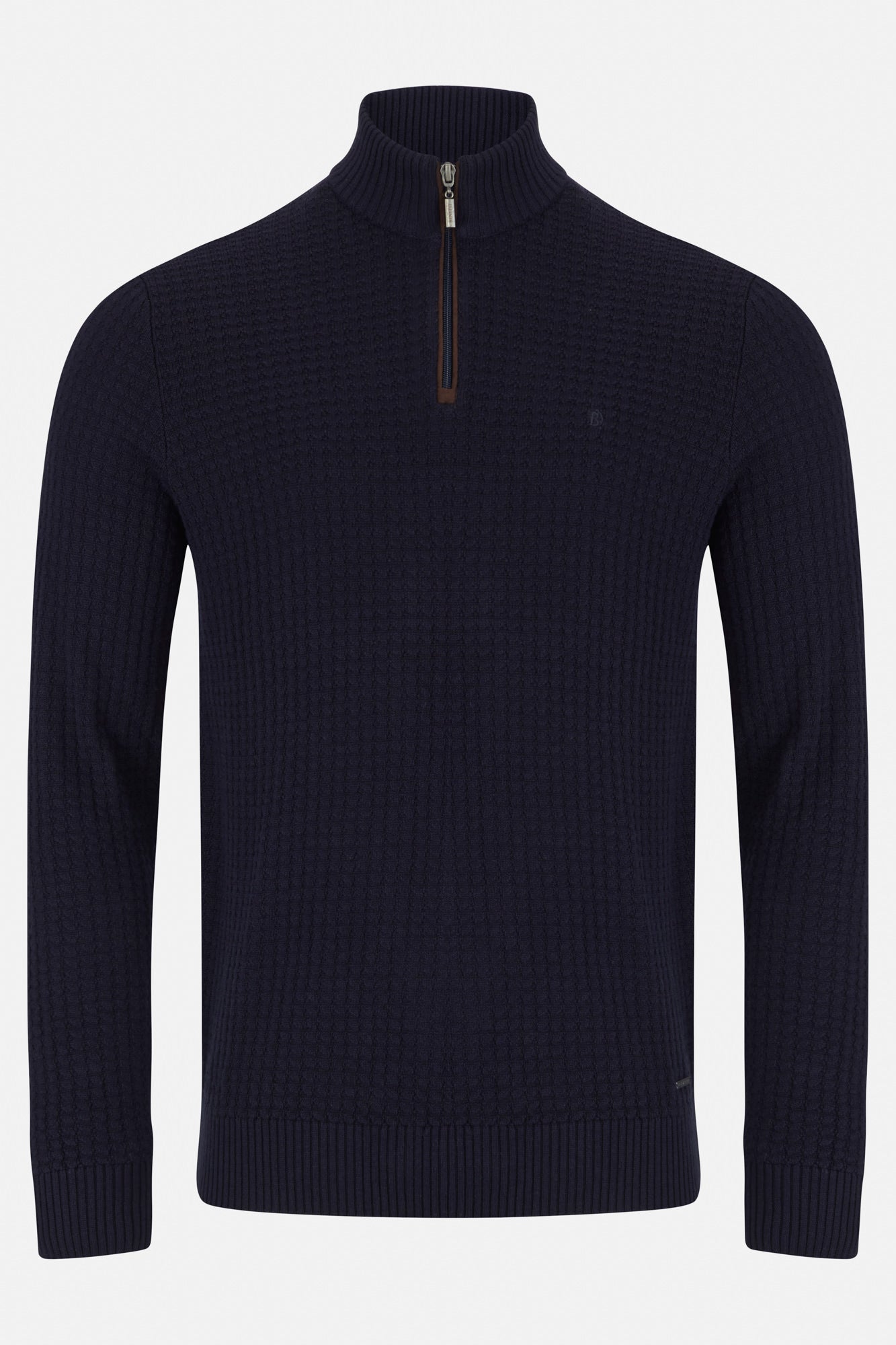 Men's Gordon Navy 1/4 Zip-Front View