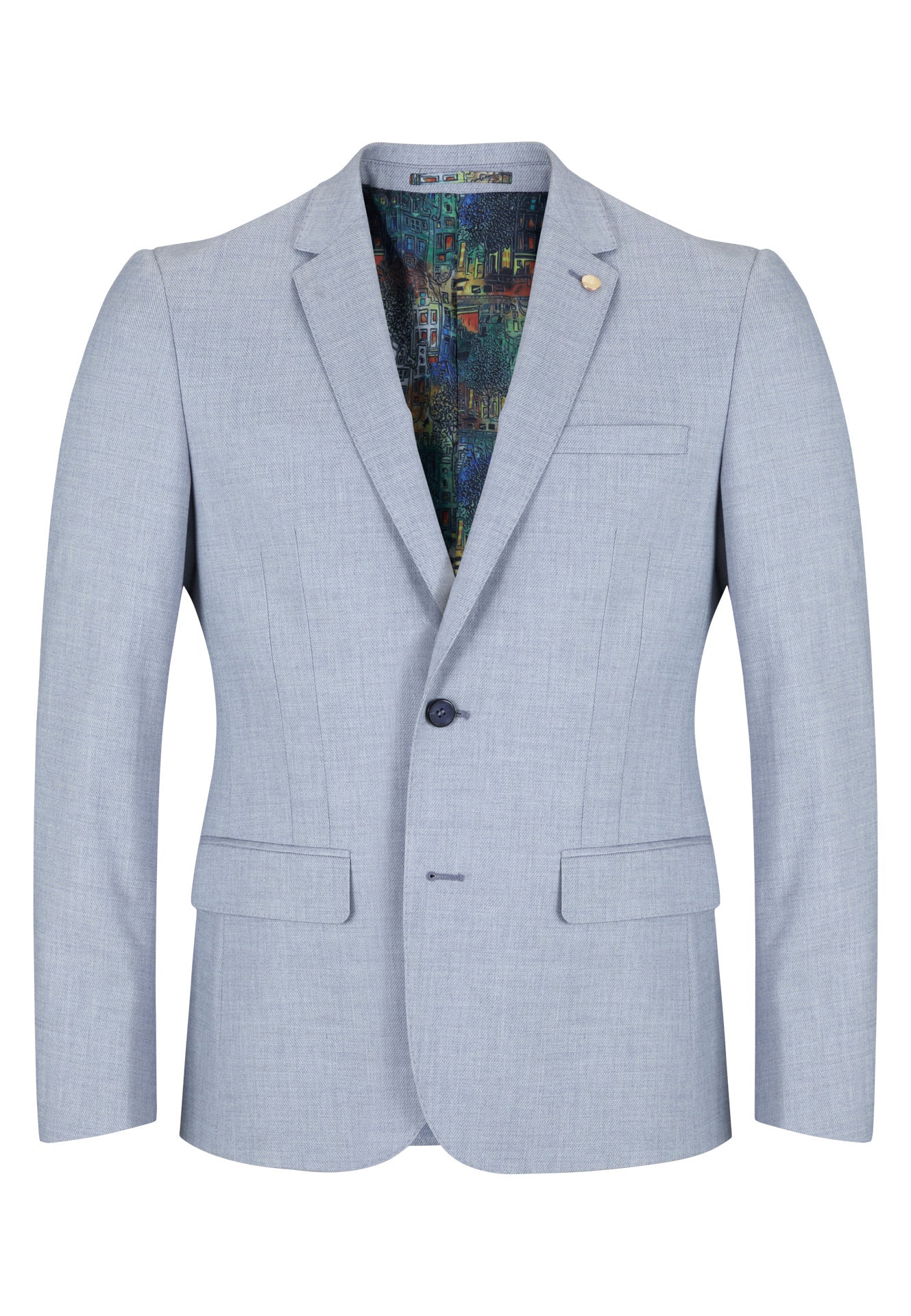 Men's Champ Sports Jacket - Grey-Front View