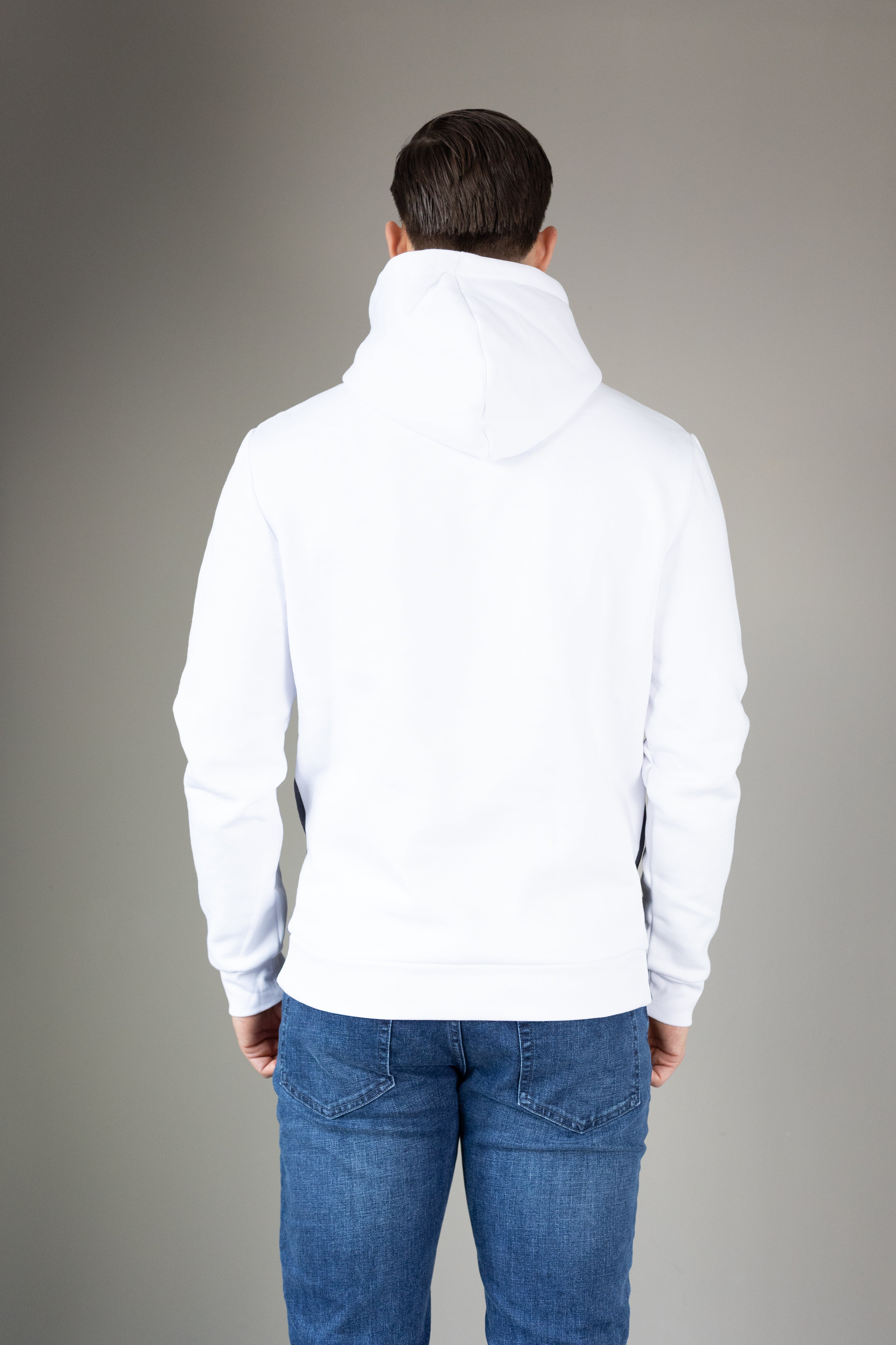 Supreme Being Viro White / Jay Blue Hoodie White/Jay Blue side view