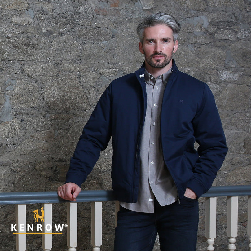 Kenrow Menswear Heath Navy Jacket Navy front view