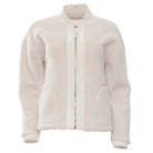 RANT & RAVE LADIES Relax & Renew Heidi Borg Bomber Jacket-Cream CREAM flat front view