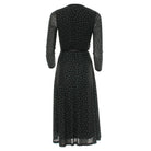 RANT & RAVE LADIES Henrietta Black Midi Dress BLACK back view
