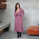 RANT & RAVE LADIES Henrietta Pink Midi Dress Pink detail view