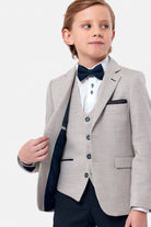 Benetti Boyswear Harold Beige 3 Piece Boys Suit BEIGE side view