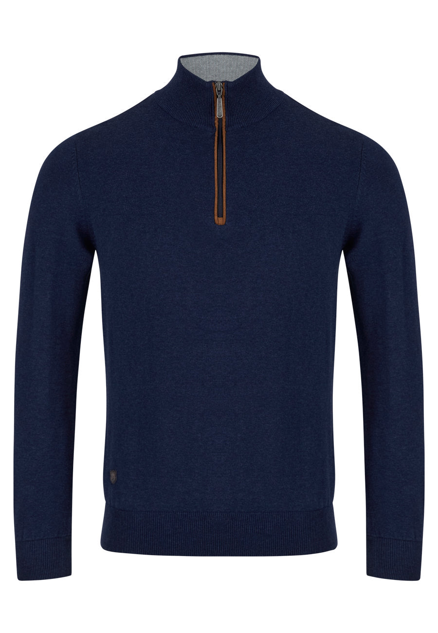 Harry 1/4 Zip - Mix Kino Indigo