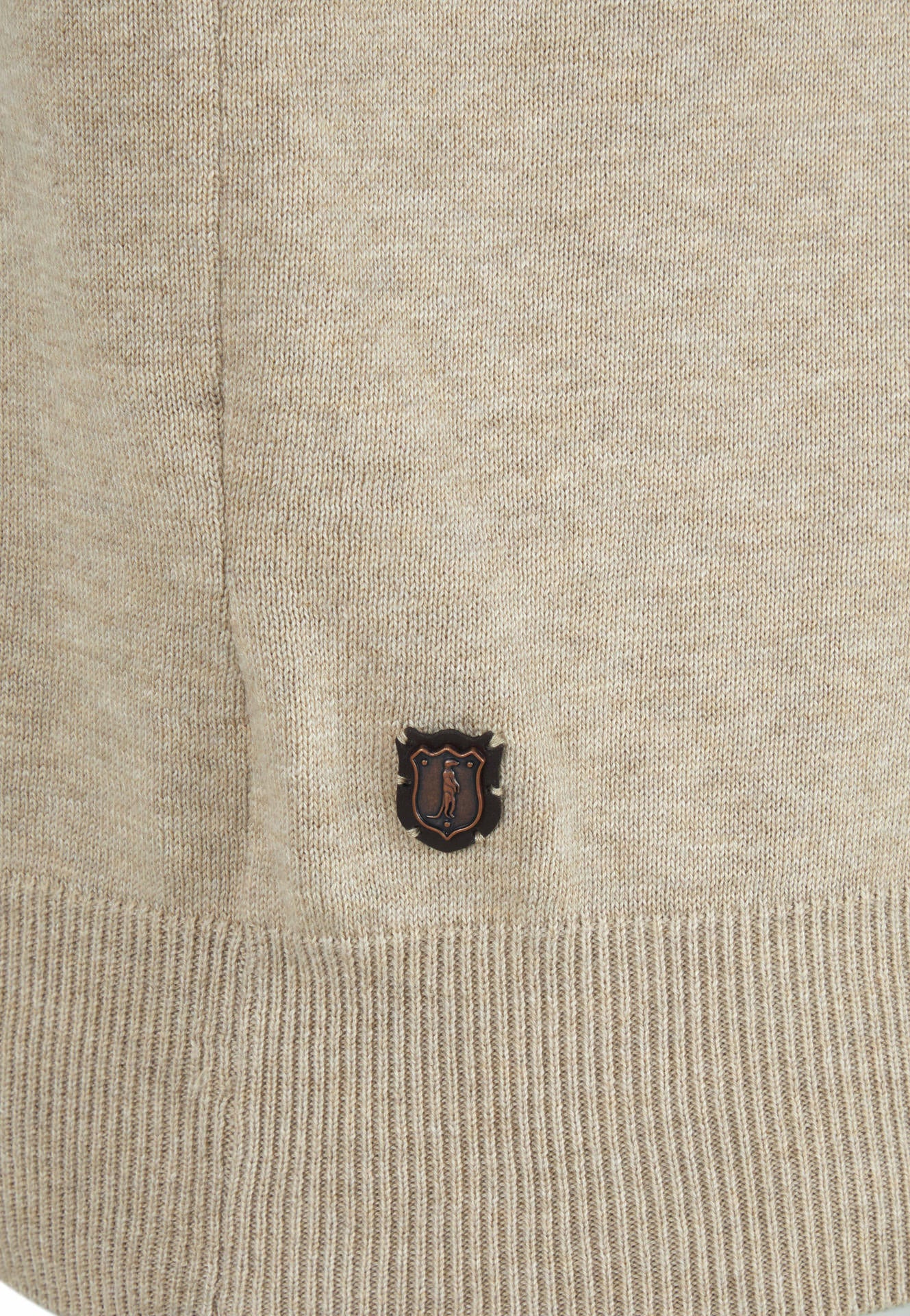 Men's Harry 1/4 Zip - Pussywillow-Close Up View