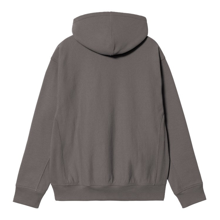 Hooded American Script Sweat-Porphyry-Back view