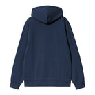 Carhartt WIP Hooded Script Embroidery Sweat-Jupiter/White Jupiter / White side view