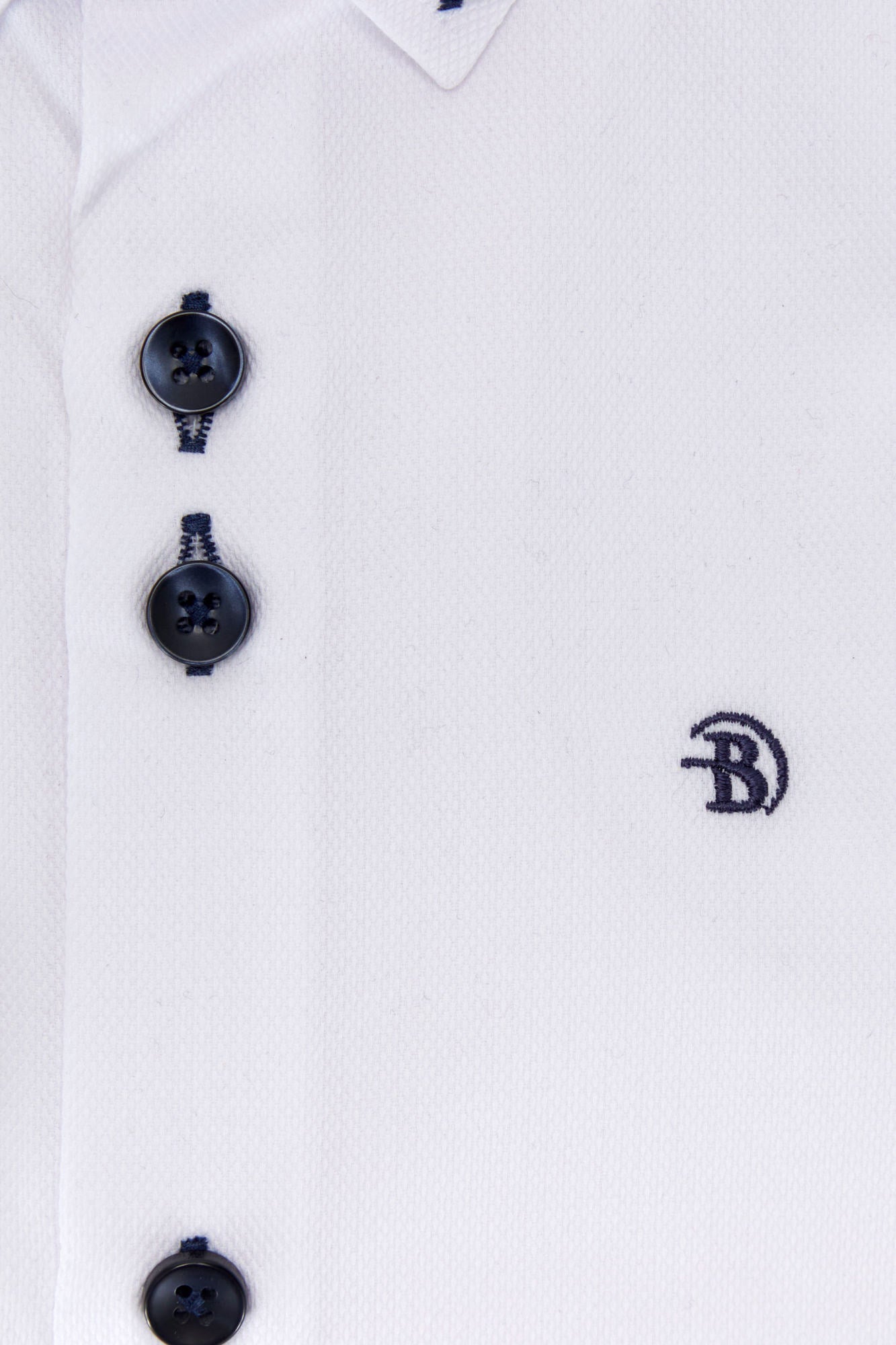 Boys Hudson White Shirt-Closer View