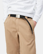 Carhartt WIP Clip Belt Chrome-Black Black front view