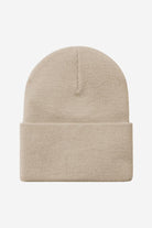 Carhartt WIP Acrylic Watch Hat-Fleur De Sel Fleur De Sel model front view