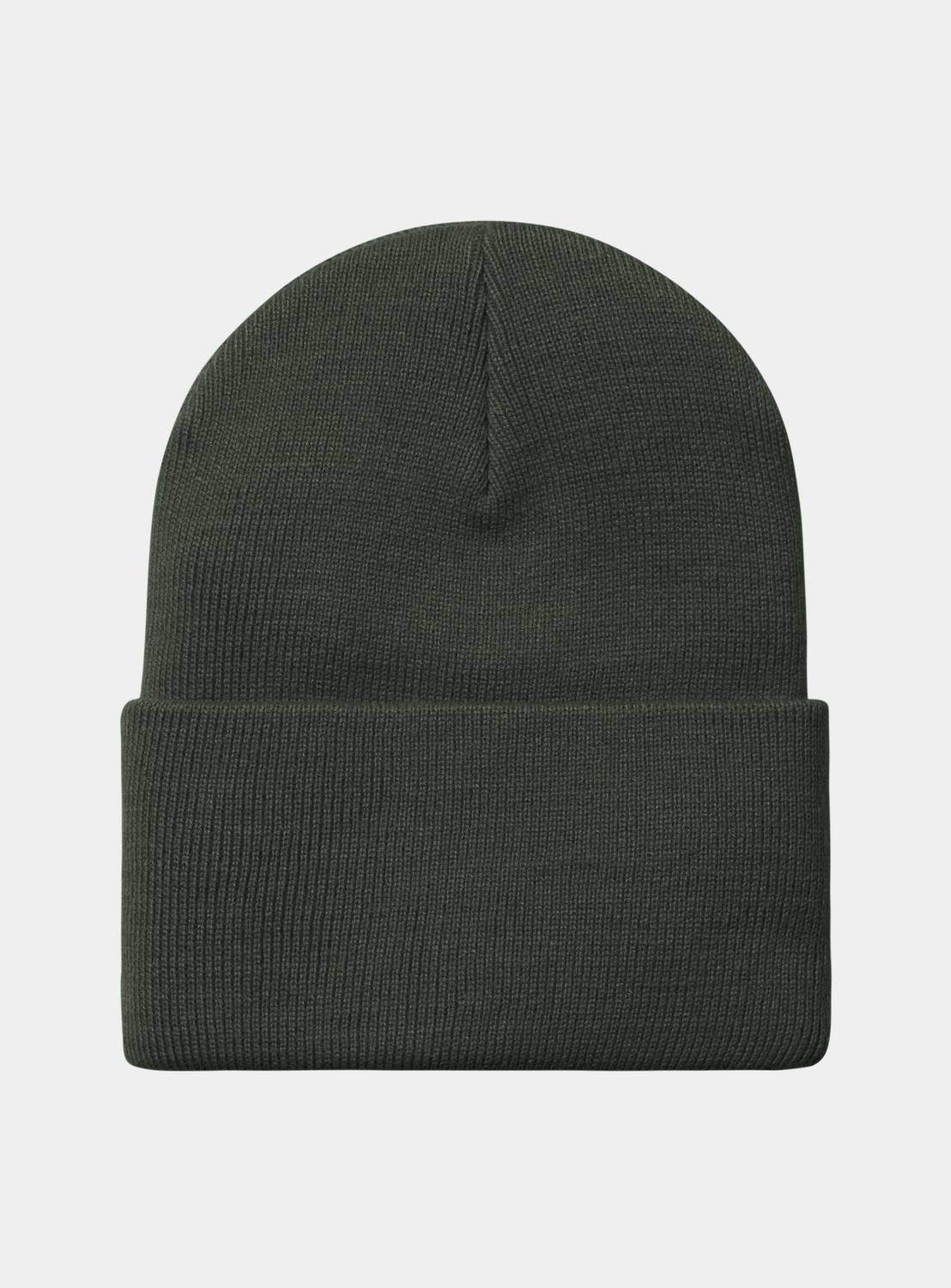 Carhartt WIP Acrylic Watch Hat in Raven, rib-knit beanie with folded cuff.