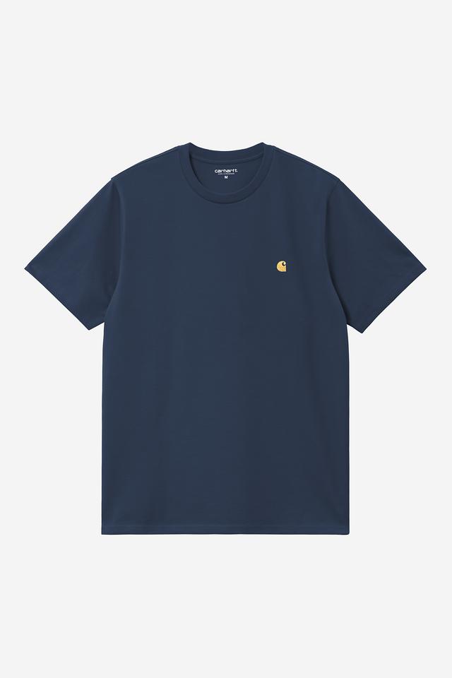 a short sleeve Chase T-Shirt in jupiter / gold on a white background