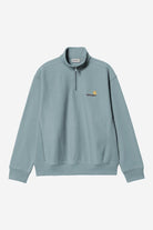 Carhartt WIP Half Zip American Script Sweat-Citadel Citadel back view