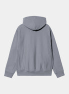 Carhartt WIP Hooded American Script Sweat-Shady Blue Shady Blue side view
