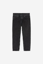 Carhartt WIP Newel Pant-Black Stone Wash Black-Stone Washed side view