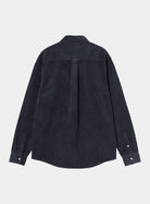 Carhartt WIP Madison Cord Shirt in Dark Navy back product view