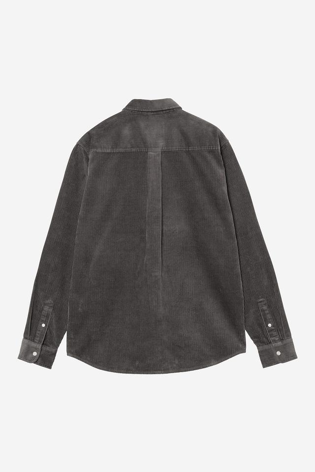 Carhartt WIP Madison Cord Shirt-Graphite Graphite / Graphite side view