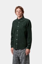 Carhartt WIP Madison Cord Shirt-Sycamore Tree Sycamore Tree / Sycamore Tree front view