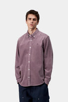 Carhartt WIP Madison Cord Shirt-Phlox Phlox / Phlox front view