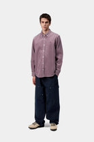 Carhartt WIP Madison Cord Shirt-Phlox Phlox / Phlox detail view