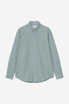 Carhartt WIP Long Sleeve Bolton Shirt-Citadel Citadel back view