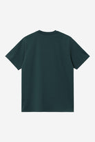 Carhartt WIP S/S Pocket T-Shirt-Deep Lagoon Deep Lagoon model front view