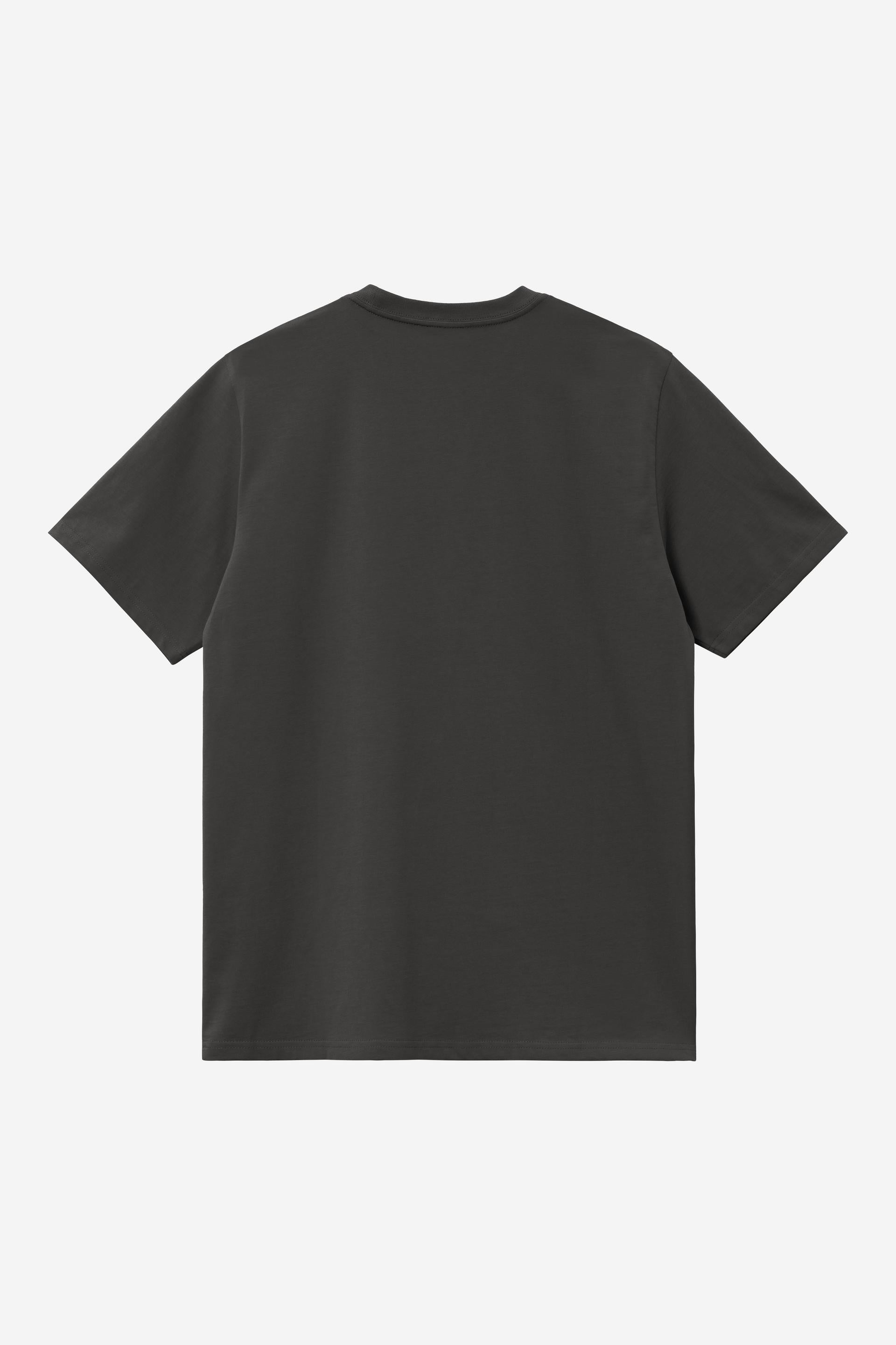 Men's Short Sleeve Pocket T-Shirt-Oxide Green-Back View