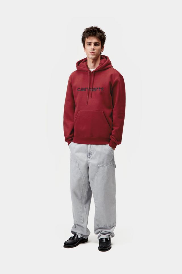 Hooded Carhartt Sweat-Scarlet / Graphite-I030547