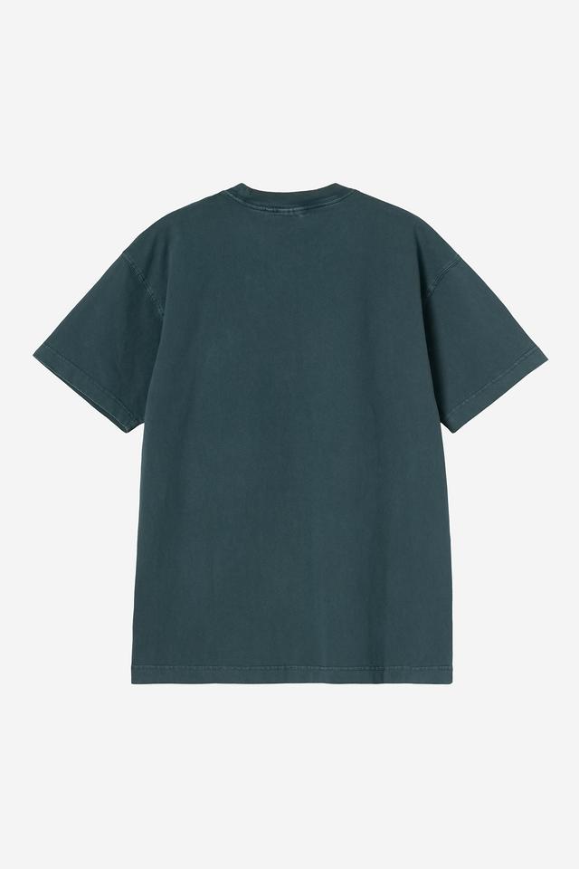 Green t-shirt on a white background