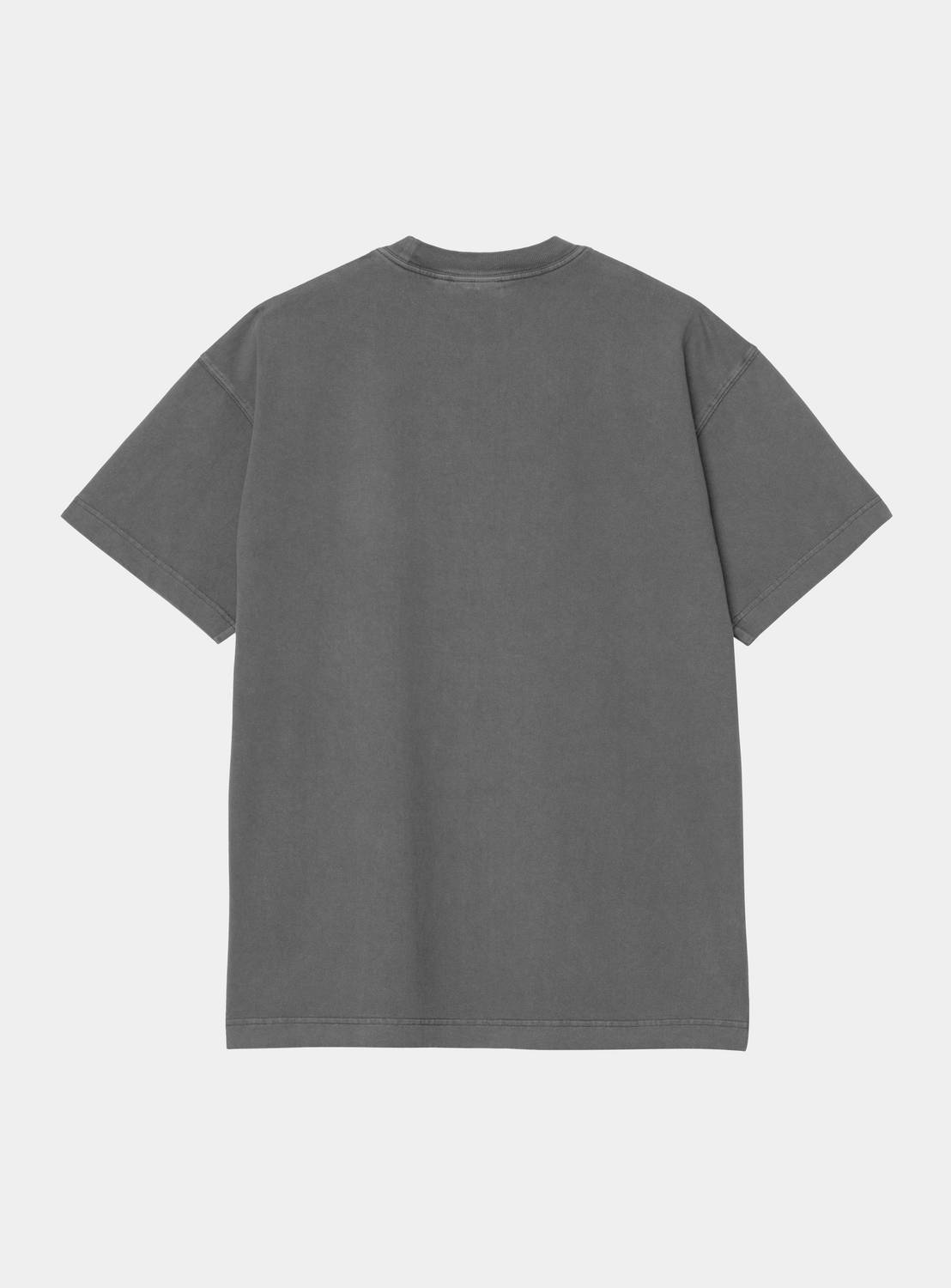 Carhartt WIP S/S Vista T-Shirt in Black, back view, short sleeves and crew neck with relaxed fit.