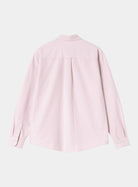 Carhartt WIP L/S C-Logo Shirt-Hortensia / White Hortensia / White side view