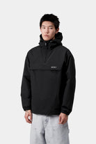 Carhartt WIP Windbreaker Pullover-Black/White Black / White front view