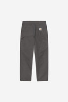 Carhartt WIP Single Knee Pant-Graphite Graphite flat front view
