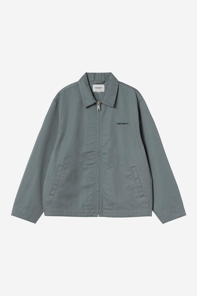 Carhartt WIP Module Script Jacket Cozy Blue / Black front view